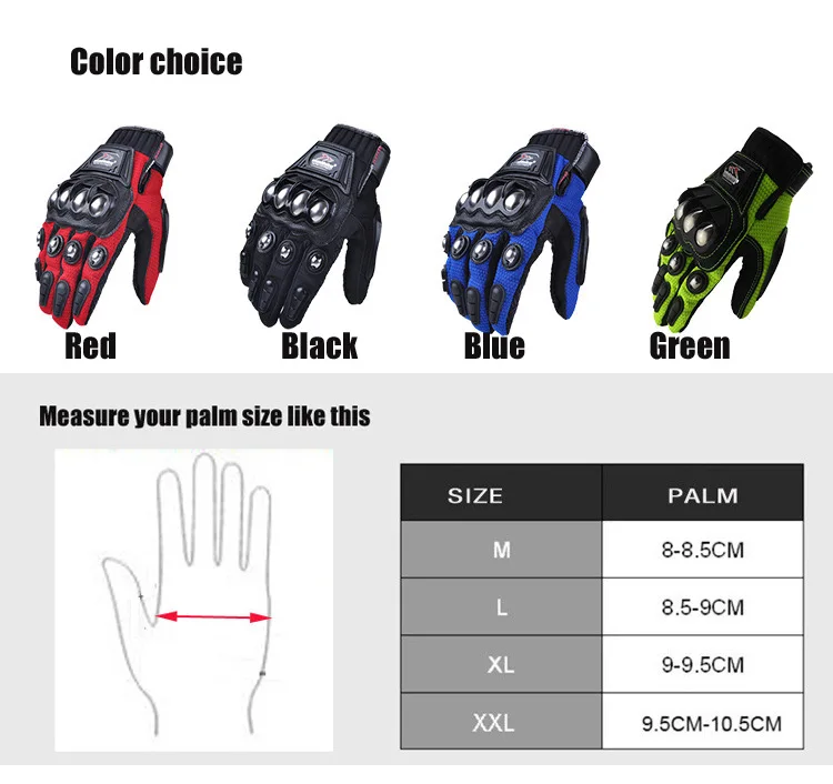 Сплав сталь Madbike Мотоциклетные Перчатки защитные Guantes Luvas Para Motor черный синий красный