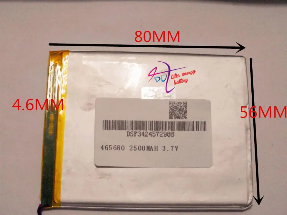 

best battery brand 3.7V,2500mAH,[465680] PLIB; polymer lithium ion / Li-ion battery for dvr,GPS,mp3,mp4,cell phone