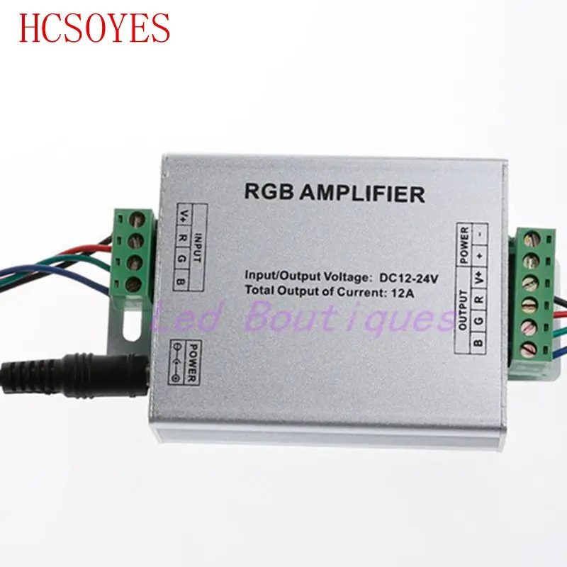 1 шт. DC 12 V-24 V Алюминиевый Чехол 12A 24A RGB усилитель для SMD 3528& 5050 светодиодный светильник