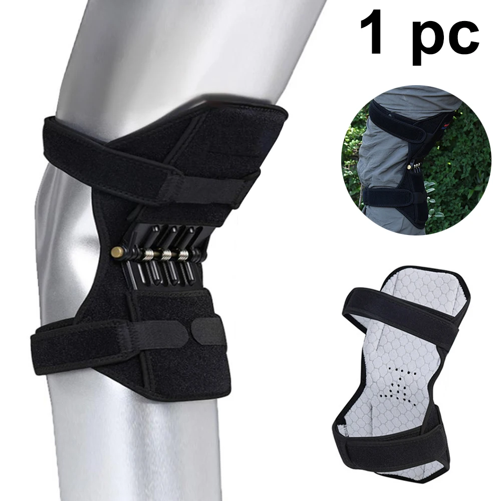 

1PC Breathable Lift Joint Support Knee Pad Non-slip Powerful Rebound Spring Force Knee Booster Joint Support Knee Pad Protector