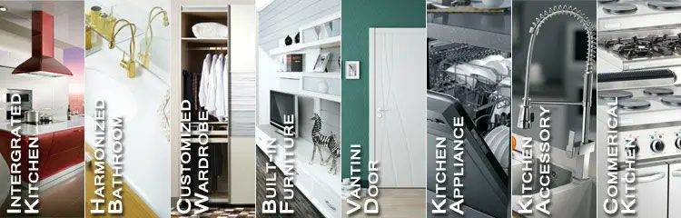China Guangzhou Canton Fair OPPEIN Lacquer Kitchen Cabinets