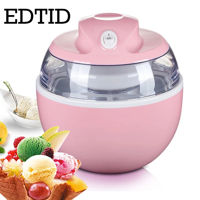 EDTID Household Mini ice cream Machine Portable 500ml DIY Automatic