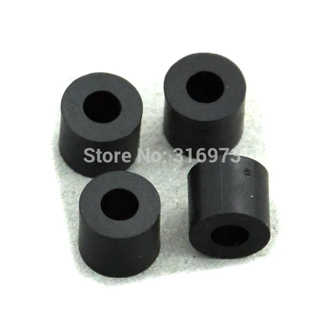 

(50 pcs/lot ) 6mm Black Nylon Round Spacer, OD 7mm, ID 3.2mm, for M3 Screws, Plastic.