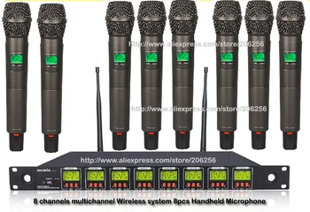 

Hot High quality OK-8/2H professional UHF/PLL Eight channels wireless microphone system 8 channels multichannel Wireless system