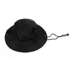 НСБ 2016 Новый Для мужчин Для женщин Мужская шляпа для Рыбалка походы кемпинг Пеший Туризм Защита от солнца Кепки круглый обод шляпа (черный)
