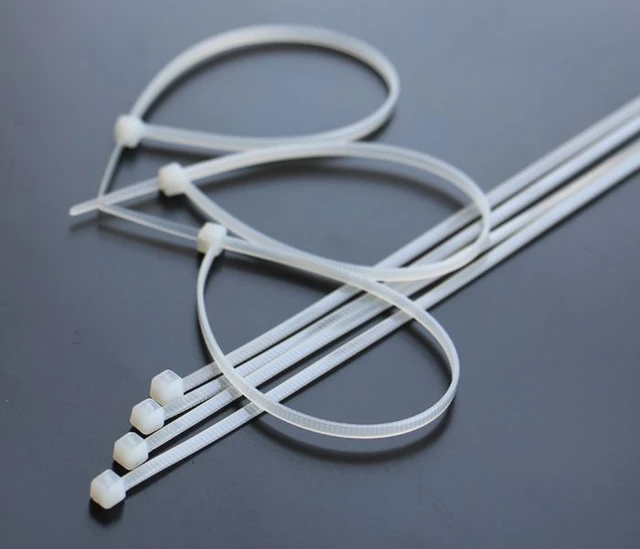 Bridas para cables Bridas blancas de 14 pulgadas para uso en exteriores 100  piezas fuertes lazos de nailon largos transparentes grandes envolturas de