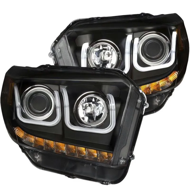 EOsuns светодиодные фары в сборе с дневными ходовыми огнями поворотник для Toyota sequoia tundra 2007-14, tundra 2013-17