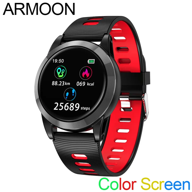 

Smart Watch R15 Heart Rate Fitness Bracelet Sleep Monitor Fitness Tracker Blood Pressure Smartwatch Color Screen Round Wristband
