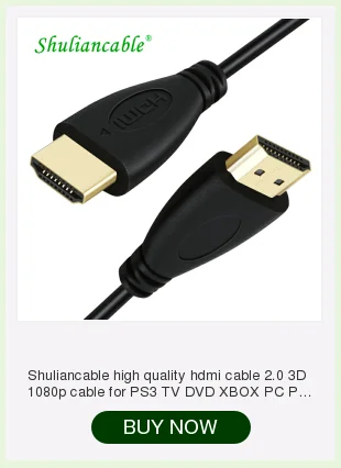Shuliancable адаптер hdmi-vga аудио и видео кабель HDMI VGA разъем для монитора компьютера проектор 1080P 3D HDMI к VGA