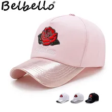 Belbello стиль Женская шляпа Роза вышивка бейсбольная кепка для отдыха окна покупки Открытый Защита от солнца Модные остроконечные кепки