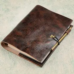 Блокнот из натуральной кожи, дневник путешественника, блокноты-органайзеры ручной работы, винтажный дневник, блокнот для набросков для