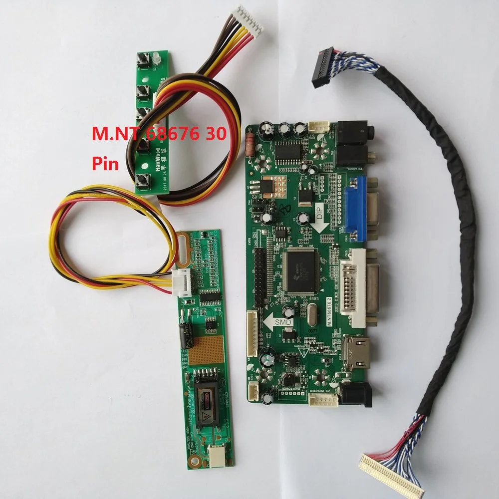 

Kit for B121EW01 V2 Controller board Display Panel 1 lamps LVDS DVI HDMI 1280X800 Screen Driver 12.1" 20pin VGA Signal