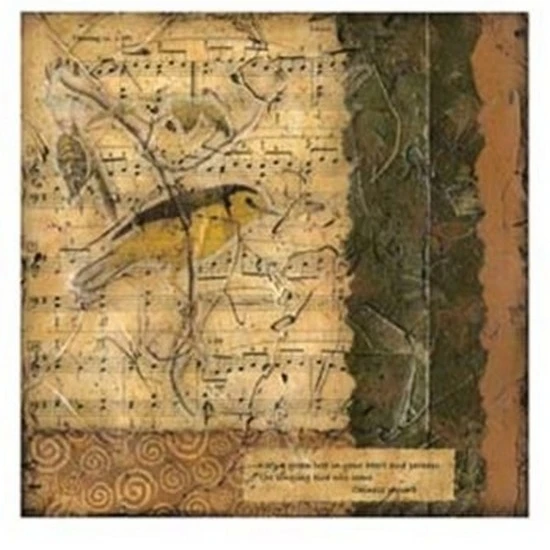 Bird Melody II Poster Print by Nancy Slocum (13 x 19)