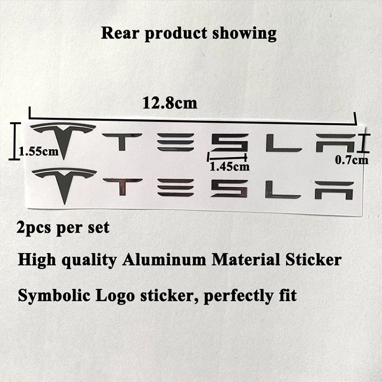 2 шт./компл. двери автомобиля колонны логотип Стикеры украшения четверти эмблема на окно автомобиля Средства для укладки волос Tesla модель S 3 X