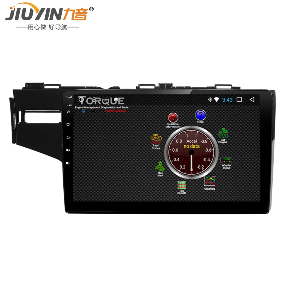 

JIUYIN 2 din Android Car multimedia player Radio For Honda Fit Left Driving 2014 2015 2016 2017 gps navigation Stereo
