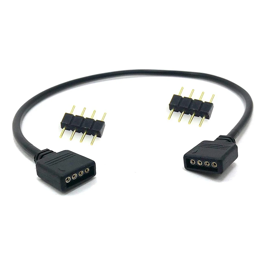 Strip Accessories 1 to 2 3 4 Female Connector Splitter RGB Strips extension  Cable with 4 pin connector For 3528 5050 LED Strips|Connectors| - AliExpress