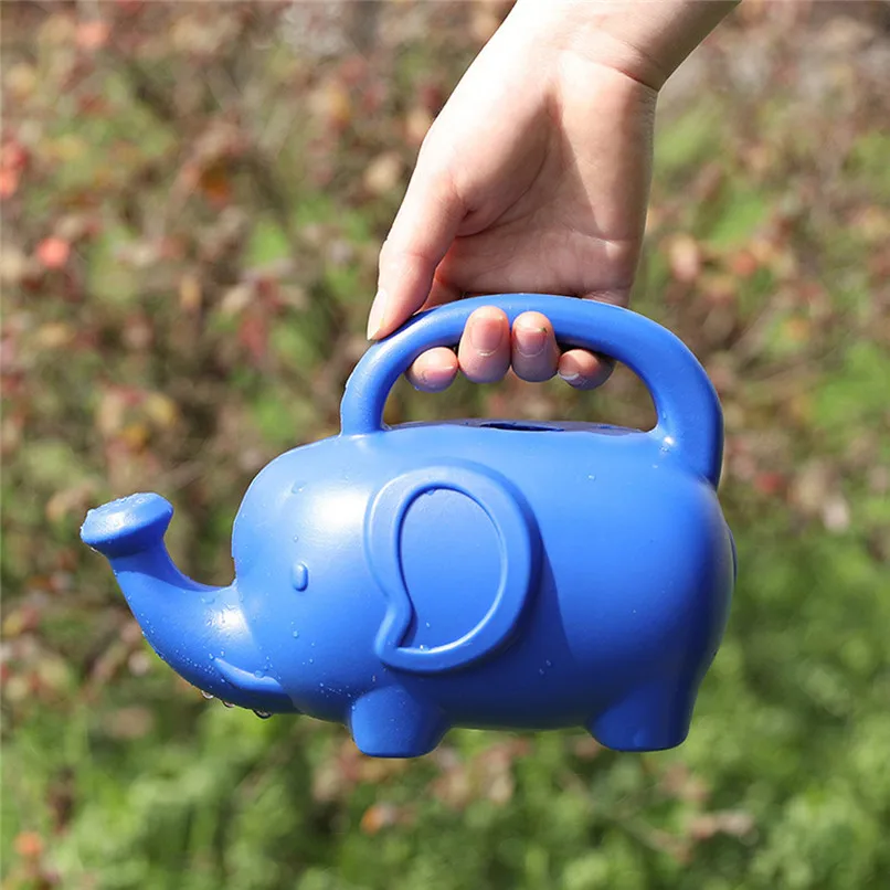 watering kettle Water Cans Cartoon Elephant Shaped Watering Pot Sweet Beach Sprinklers Small Hole Portable Sprinkler #2h29 (11)
