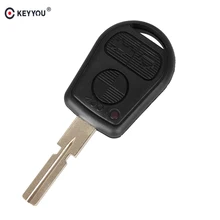 KEYYOU 3 Button Uncut Blade Car Key Replacement Remote Key Case Shell for font b BMW