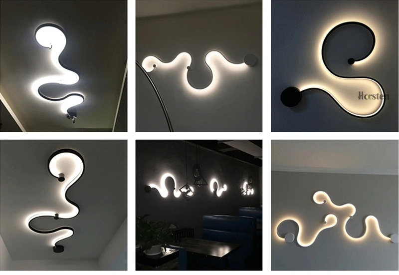 Creative Postmodern Minimalist LED Wall Light Personalized Nordic Wall Lamp For Bedroom Living Room Corridor Hotel Restaurant (5)