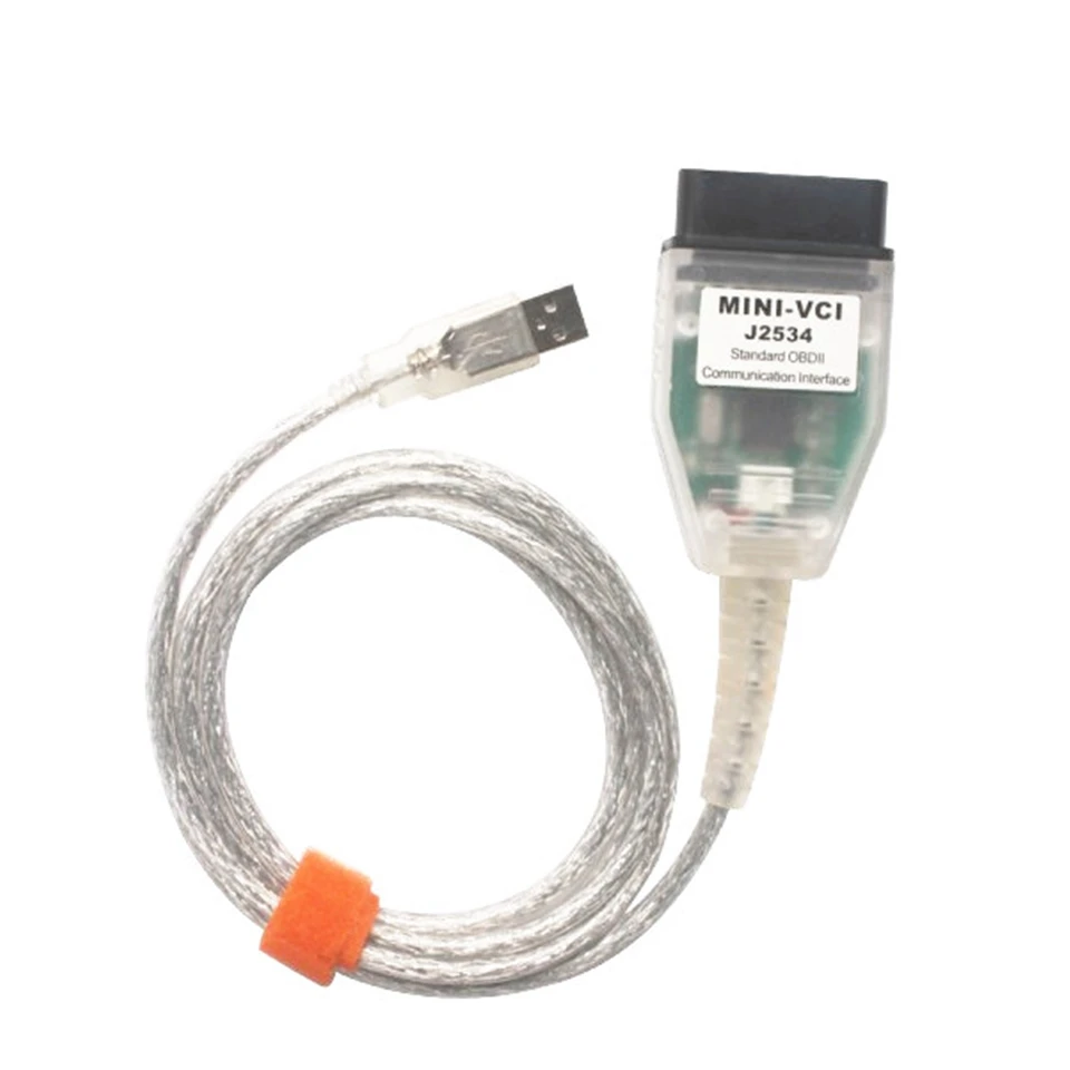 OBD2 Diagnostic TooL FTDI Chip V14.20.019 Mini-VCI J2534 Interface Mini VCI USB Cable For Toyota TIS Techstream FTDI CHIP