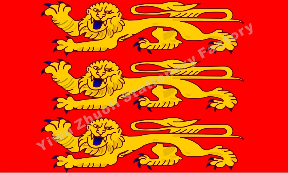 

France Haute Normandie Flag 150X90cm (3x5FT) 120g 100D Polyester Double Stitched High Quality Banner Free Shipping