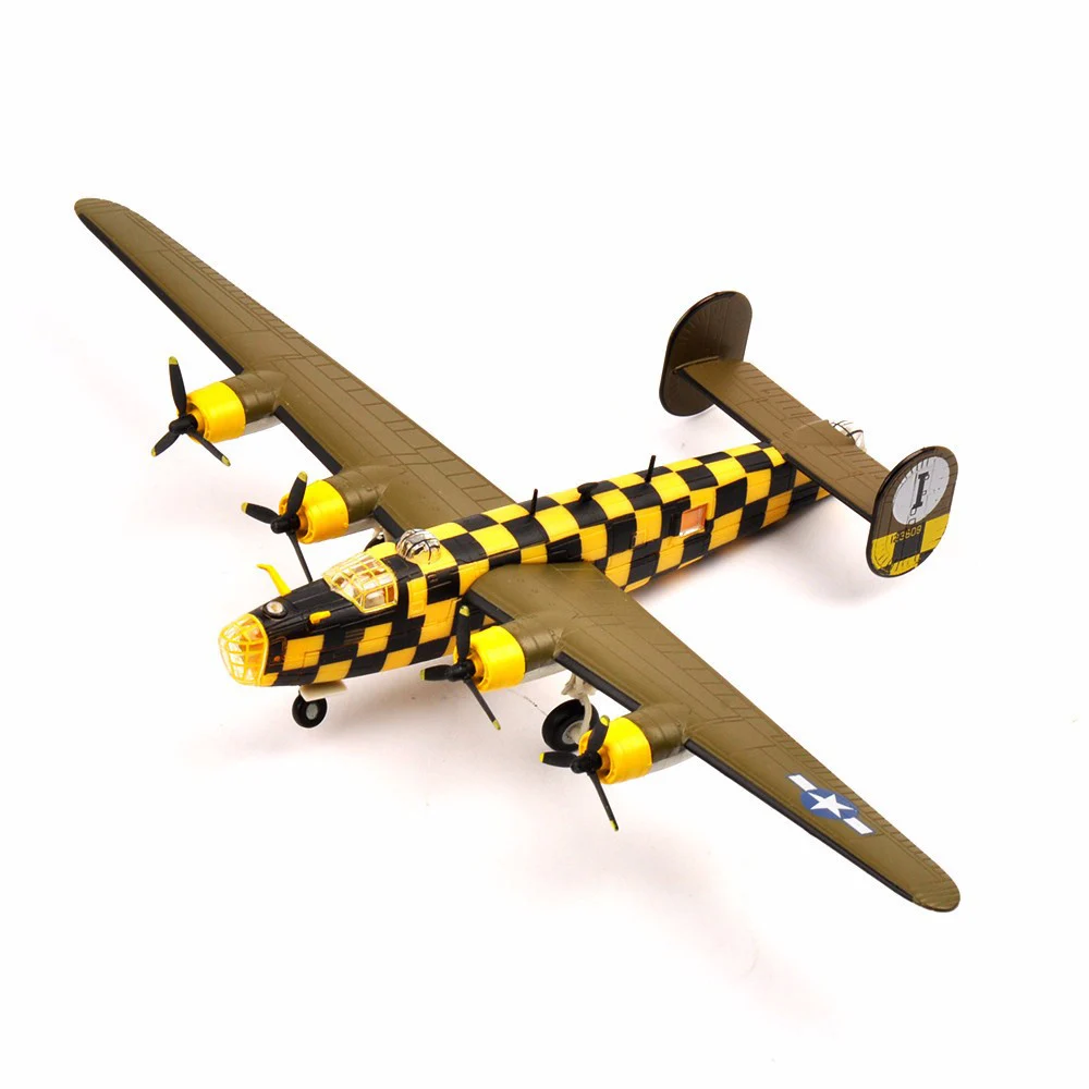 

RV-MODEL 1:144 WW2 USA B24 Liberator Bomber Diecast Fighter Model Military Airplane Model Collection Kids Toys for children