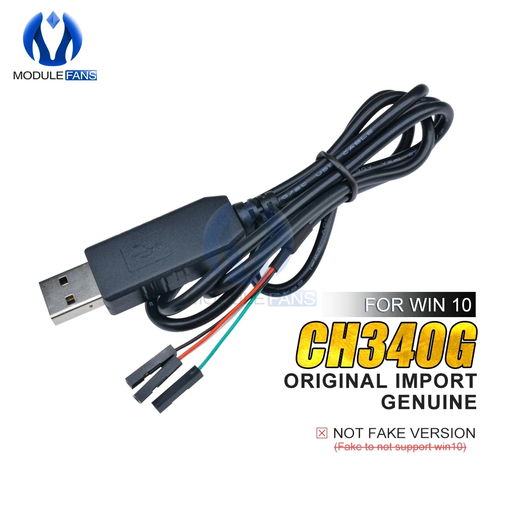 

Original CH340G CH340 Download Line Cable USB to TTL Serial Wire Adapter Compatible WIN7/8/10 For Arduino 51 Raspberry Pi