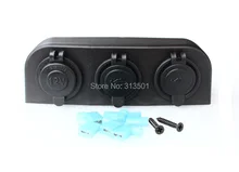 Good Quality Marine Car Accessories Rv DC 12V Power Outlet Socket + Two Dual USB Charge Socket Three hole Tent Waterproof