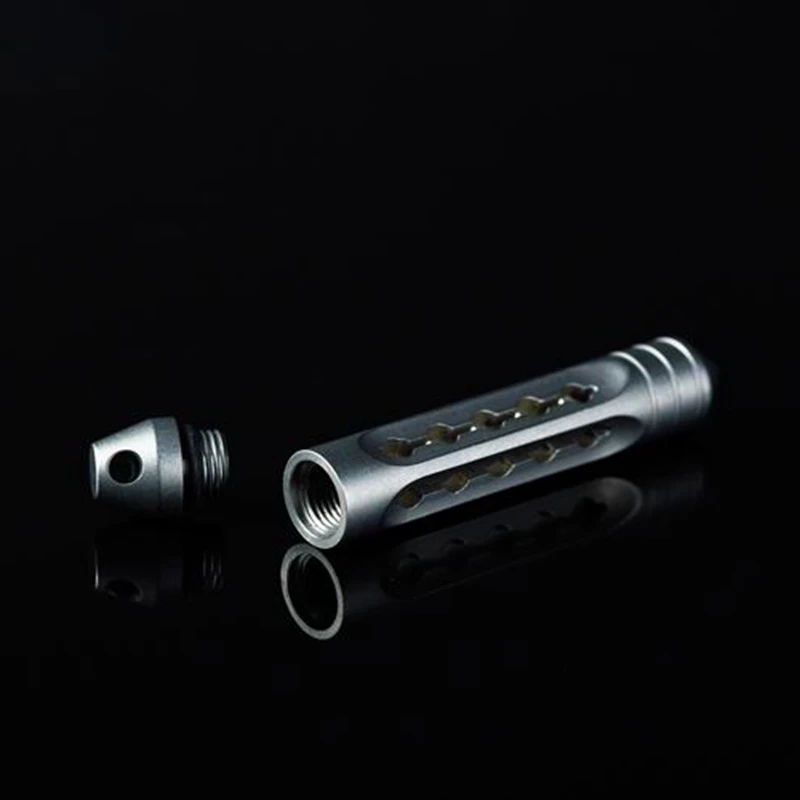 EDC титановый сплав нож бусины с Тритием газовые трубы Вольфрамовая сталь голова