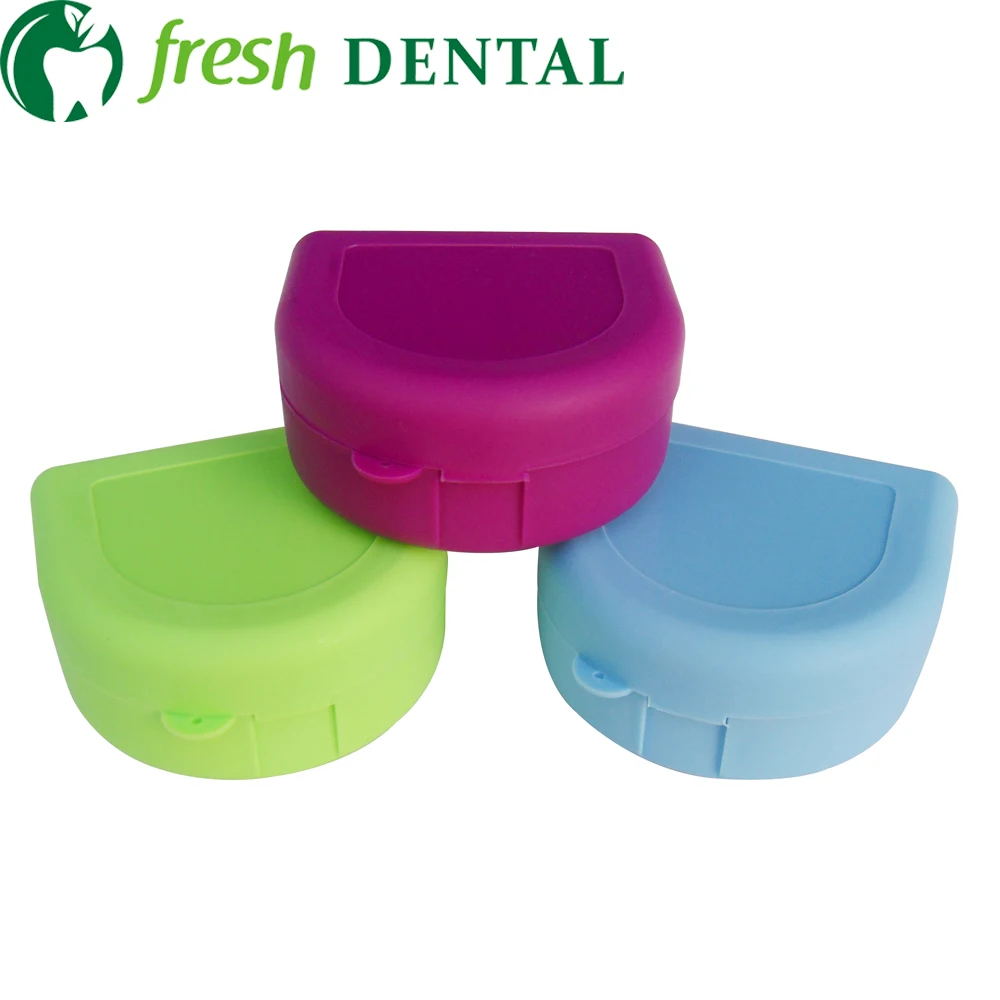 350PCS Denture box Dental orthodontic retainer Box dentures boxes