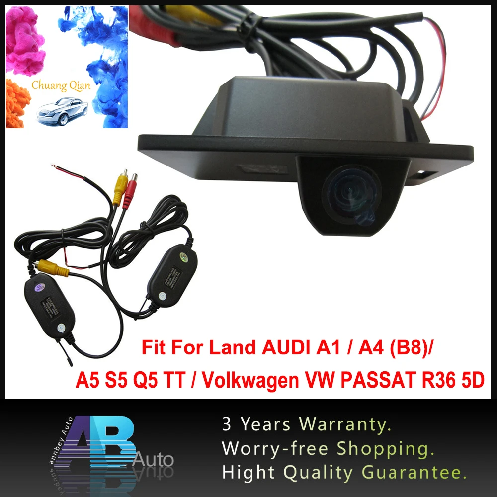 Car Backup Rear View Reverse CCD Camera For AUDI A1 A4 A5 S5 Q5 TT VW