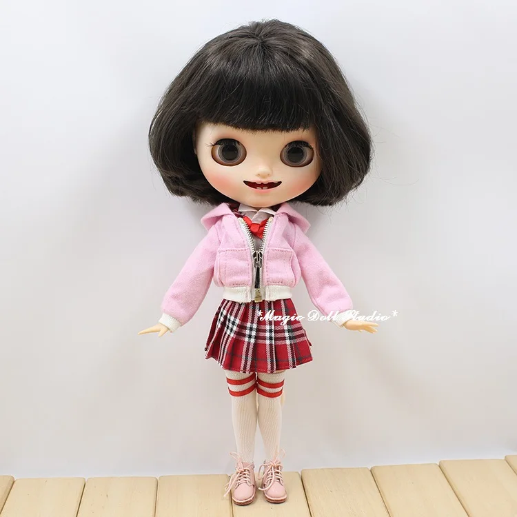 [MG489] Neoblythe кукла azone одежда# пальто, юбка, блузка и чулочный Комплект для куклы Blyth в розницу