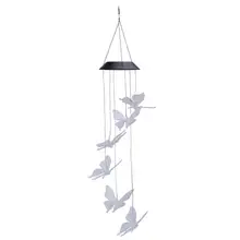 BESTOYARD изменение цвета Солнечный бабочка колокольчики светодиодный мобильный телефон подвесной Декор водонепроницаемый световой датчик для автомобиля для Патио Сад