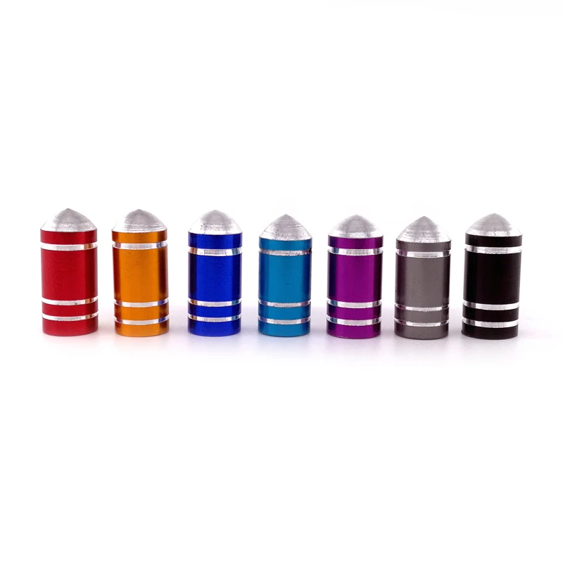 500 Aluminum Bullet Tire Valve Caps For Car Bike Motorcycle Alloy Valve