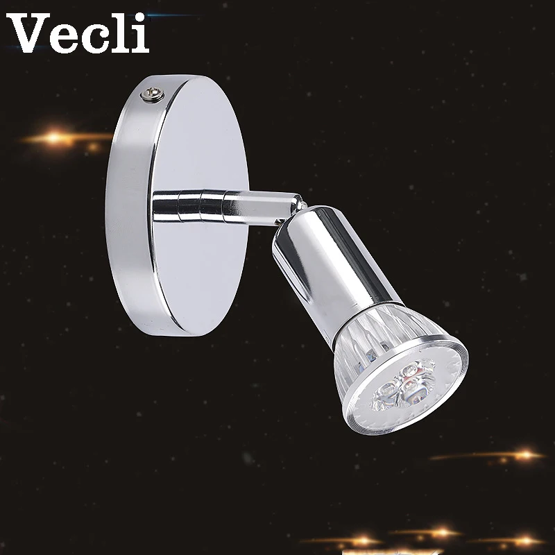 

Vecli 3W Nordic sconce led lights living room background ceiling lamp stairs aisle light GU10 spotlight bralampara led pared
