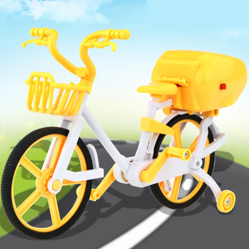

Electric Music Simulation Bicycle Running Light Toys For Children Car Model Railway Toy Cars Children's Educational Toys Bicycle