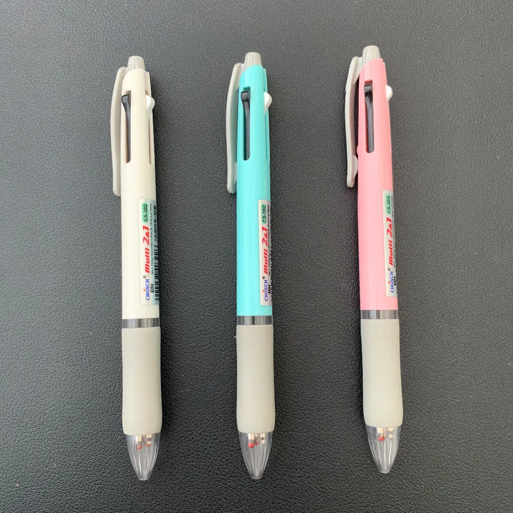 1х простой креативный Многофункциональный механический карандаш+ 2 цвета шариковая ручка для школы офиса канцелярские принадлежности детский подарок