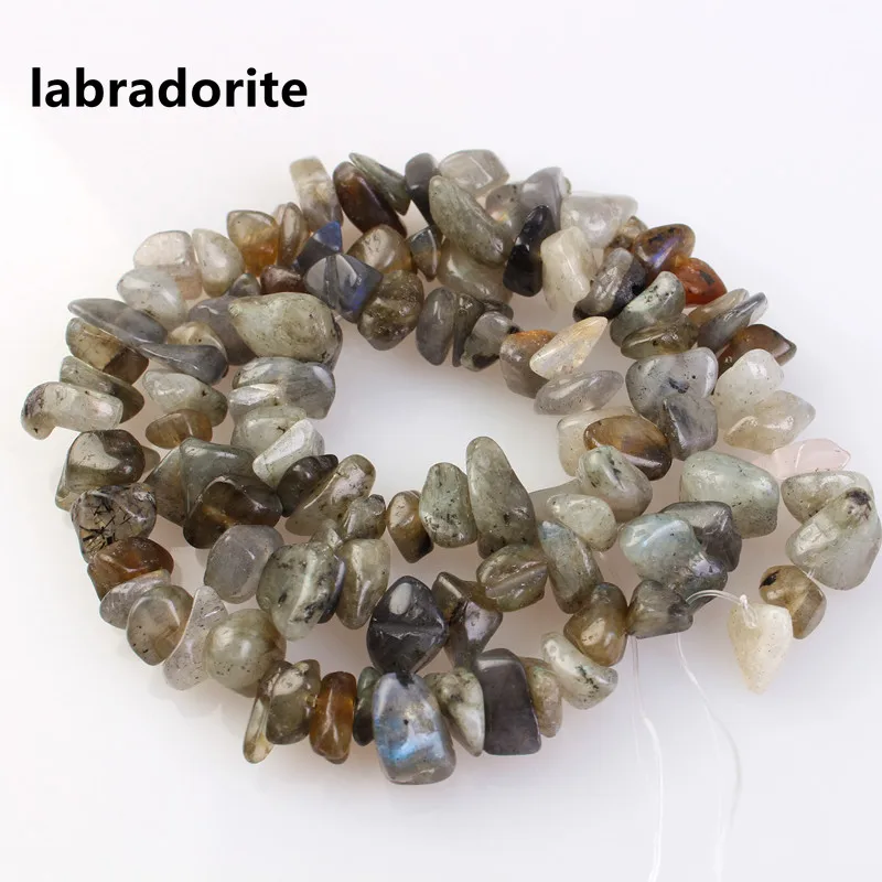 labradorite Gravel Бусины из натурального камня, хрустальные бусины кораллового цвета, бусины для гравий неправильной формы, Diy браслет для браслета, ожерелья, ювелирных изделий 5-8 мм - Цвет: labradorite Gravel