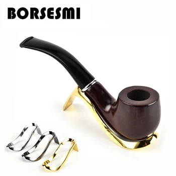 

Hot-selling stainless steel cigar holder portable travel pipe holder pipe fittings metallic vanilla cigar holder fittings