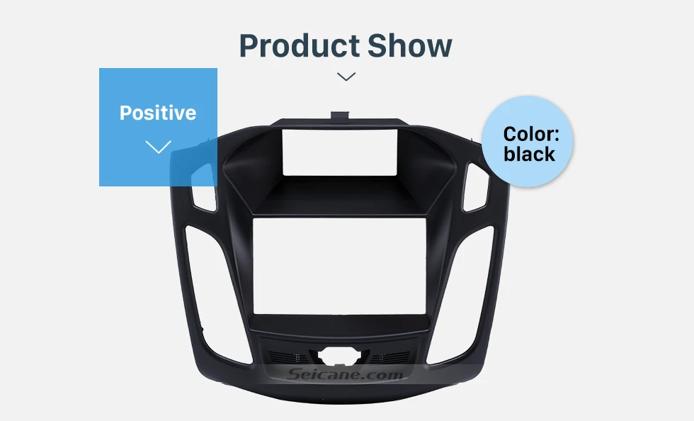 Seicane 2 DIN 173*98 мм Черный Автомобильный fm-радио фасции для 2011 2012 2013 Ford Focus Install Dash Trim Kit аудио рамка панель