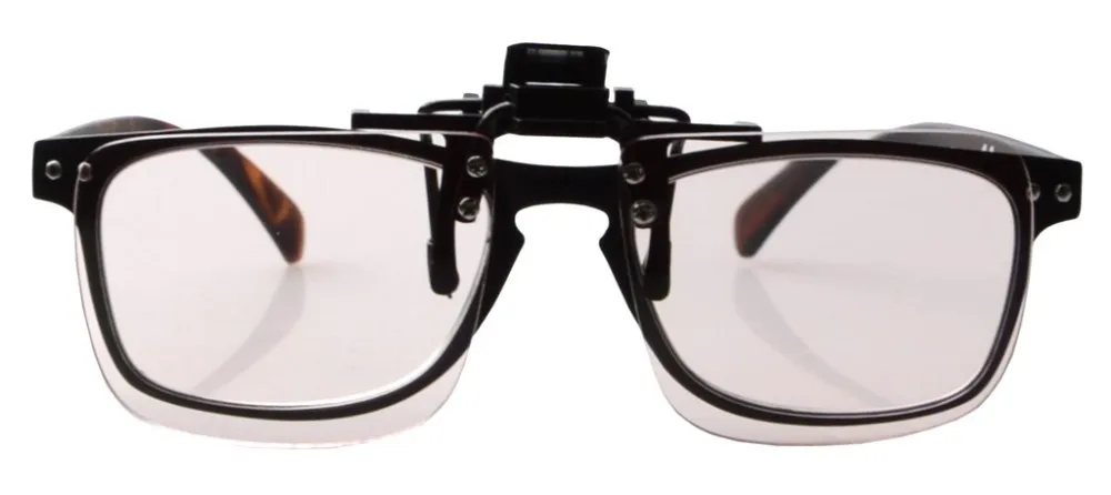 CG2 Eyekepper флип-ап клип-на янтарные тонированные линзы компьютерные очки антибликовые, анти Синие лучи чтения очков