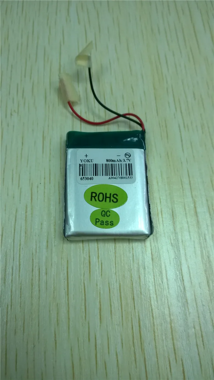 

3.7V 800mAh polymer lithium battery 653040 speaker navigation MP4 battery Rechargeable Li-ion Cell Rechargeable Li-ion Cell