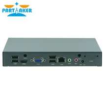 Бесплатная доставка Partaker M50 безвентиляторный или вентилятор mini pc intel celeron j1800 компьютер