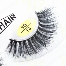 Подделка норка закрученные ресницы для строительства Хеллоуина наращивание ресниц Искусственные ресницы Posticos бренд макияж 3D-13