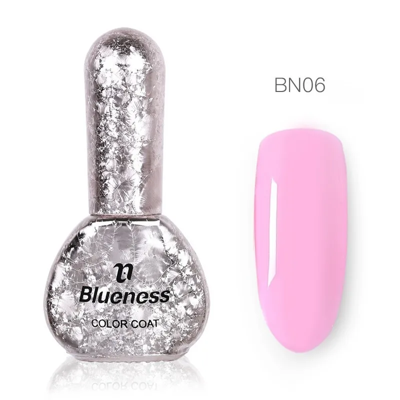 Blueness 6 мл Гель-лак для ногтей розовая серия 12 чистый цвет лак для ногтей долговечный впитывающий полигель для ногтей художественные талисманы - Цвет: BN06