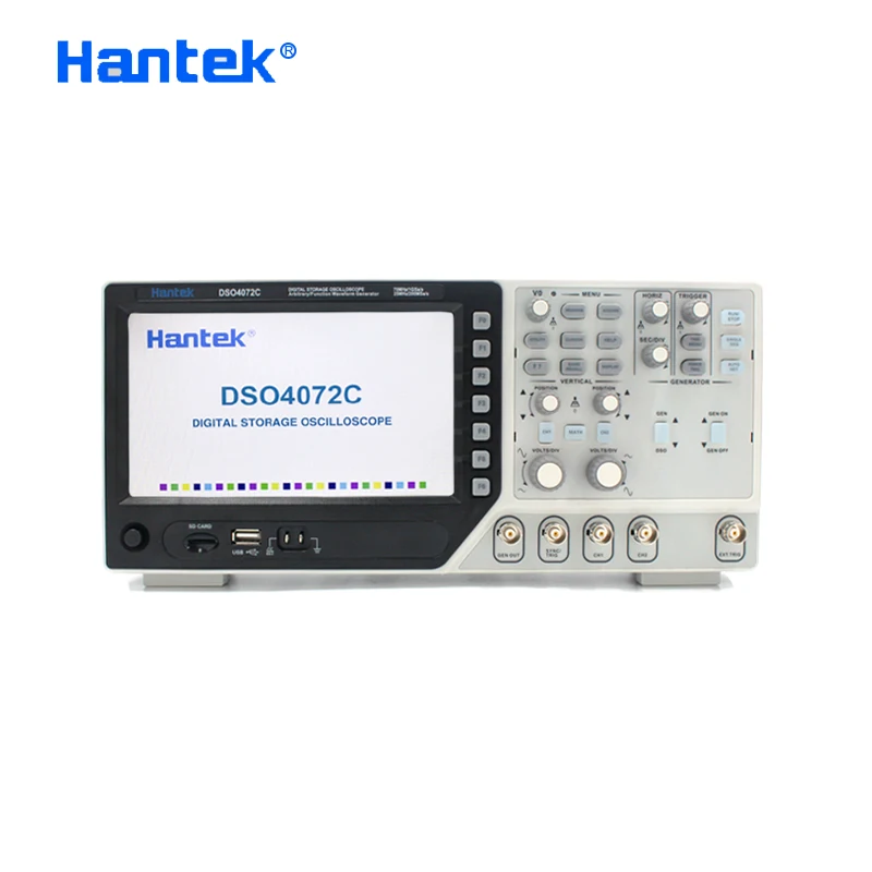 Hantek официальный осциллограф DSO4072C 2 канальный 70 мгц цифровой с 1 канальным