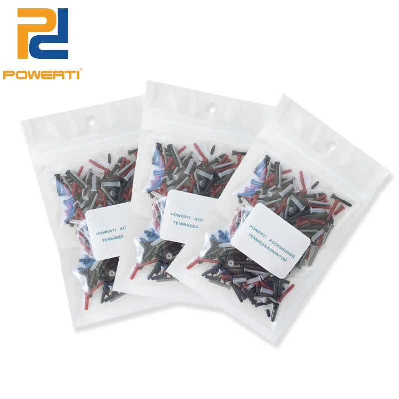 POWERTI الريشة الحلقات مضرب الثقوب التوتير أجزاء ل الريشة مضرب مزيج اللون
