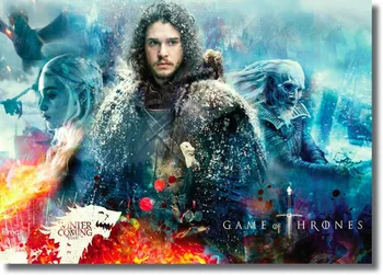 

Game of Thrones Jon Snow Collage SILK POSTER Decorative painting 24x36inch