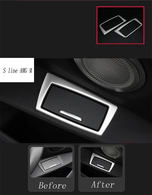 Стайлинга автомобилей розетки отделка интерьера Установите воздушный Outlet кадр декоративные наклейки крышка для BMW X1 F48- авто аксессуары - Название цвета: Silver