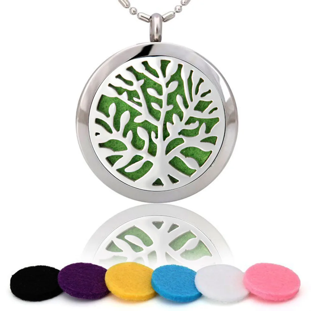 Wholesale Stainless Steel Flower Pendants Hollow Pendant Aromatherapy